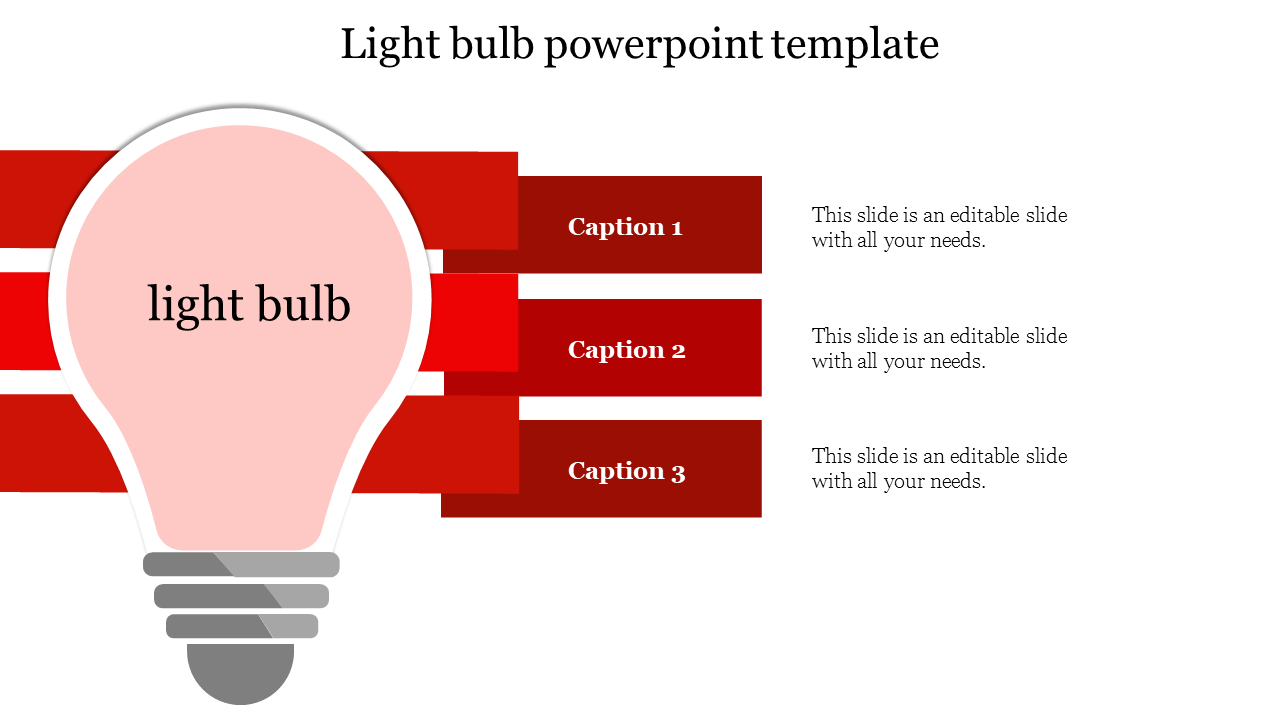 Attractive Light Bulb PowerPoint Template and Google Slides